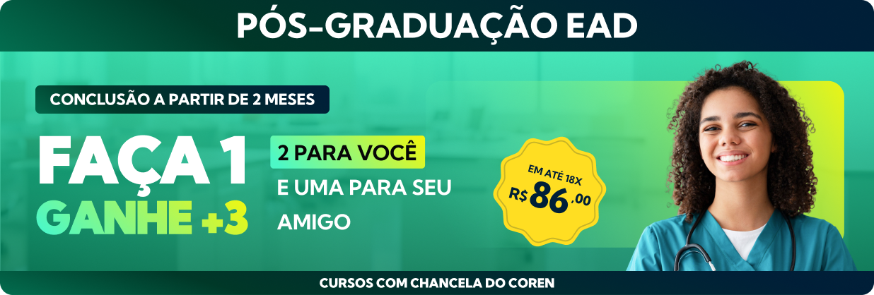 PÓS EAD NA ÁREA DA SAÚDE ENFERMEIROS ESPECIALIZADOS RECEBEM SALÁRIOS ATÉ 2X MAIORES